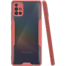 KZY Samsung Galaxy M31S Kılıf Kamera Korumalı Colorful Kapak - Pembe