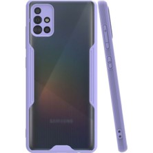 KZY Samsung Galaxy A51 Kılıf Kamera Korumalı Colorful Kapak - Lila