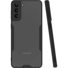 KZY Samsung Galaxy S21 Plus Kılıf Kamera Korumalı Colorful Kapak - Siyah