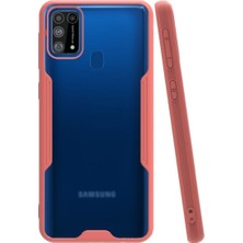 KZY Samsung Galaxy M31 Kılıf Kamera Korumalı Colorful Kapak - Pembe