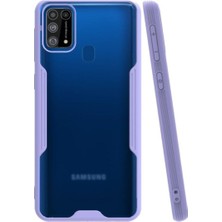 KZY Samsung Galaxy M31 Kılıf Kamera Korumalı Colorful Kapak - Lila