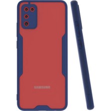 KZY Samsung Galaxy A02S Kılıf Kamera Korumalı Colorful Kapak - Lacivert