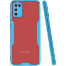 KZY Samsung Galaxy A02S Kılıf Kamera Korumalı Colorful Kapak - Mavi