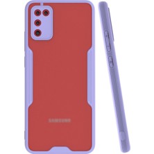 KZY Samsung Galaxy A02S Kılıf Kamera Korumalı Colorful Kapak - Lila