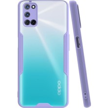 KZY Oppo A72 Kılıf Kamera Korumalı Colorful Kapak - Lila