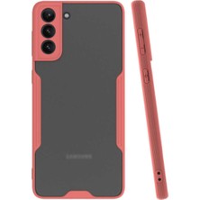 KZY Samsung Galaxy S21 Plus Kılıf Kamera Korumalı Colorful Kapak - Pembe