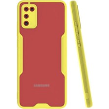 KZY Samsung Galaxy A02S Kılıf Kamera Korumalı Colorful Kapak - Sarı