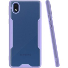 KZY Samsung Galaxy A01 Core Kılıf Kamera Korumalı Colorful Kapak - Lila