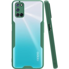 KZY Oppo A52 Kılıf Kamera Korumalı Colorful Kapak - Yeşil