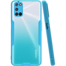 KZY Oppo A72 Kılıf Kamera Korumalı Colorful Kapak - Mavi