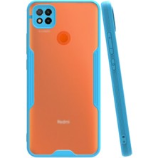 KZY Xiaomi Redmi 9c Kılıf Kamera Korumalı Colorful Kapak - Mavi