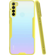 KZY Xiaomi Redmi Note 8 Kılıf Kamera Korumalı Colorful Kapak - Sarı