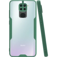 KZY Xiaomi Redmi Note 9 Kılıf Kamera Korumalı Colorful Kapak - Yeşil