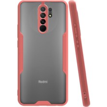 KZY Xiaomi Redmi 9 Kılıf Kamera Korumalı Colorful Kapak - Pembe