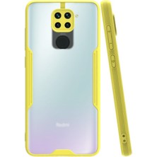 KZY Xiaomi Redmi Note 9 Kılıf Kamera Korumalı Colorful Kapak - Sarı