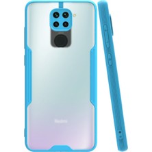 KZY Xiaomi Redmi Note 9 Kılıf Kamera Korumalı Colorful Kapak - Mavi