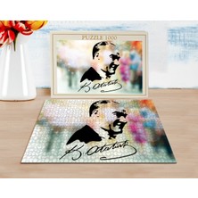 Bk Atatürk Silüet Tasarımlı 1000 Parça Profesyonel Puzzle-7