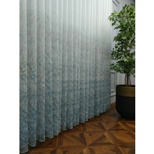 Perde Alemi Modern Desenli Baskılı Tül Perde 450X250 Seyrek Pile 1/2