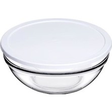 Paşabahçe Saklama Kabı Beyaz Plastik Kapaklı 4 Adet