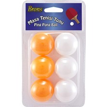 Brons Pin Pon Topu BR-150 6'lı Set