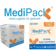 Medipack Steril Gaz Kompres 7.5 cm x 7.5 cm 100 Lü 10 Kutu = 1000 Adet -