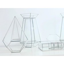 Vitrayverteks Söz Nişan Gümüş Sunum Seti 2 Adet Vazo 2 Adet Fanus 1 Tepsi 1 Yüzük Kusutu