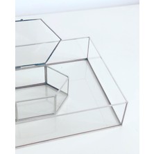 Vitrayverteks Söz Nişan Gümüş Sunum Seti 2 Adet Vazo 2 Adet Fanus 1 Tepsi 1 Yüzük Kusutu