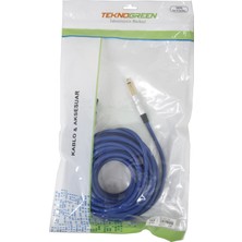 Teknogreen TKS-605 Spekon 6.3mm Mono Erkek-Erkek Kablo 5mt