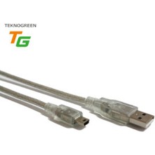 Teknogreen TKU-2003 USB 2.0 Şeffaf Kablo 3 mt