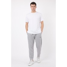 2D2B Erkek Basic Paçası Dikişli Baskılı 2 Iplik Eşofman Altı