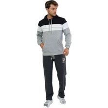 Erkek Düz Paça Nakışlı Eşofman Altı