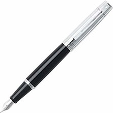 Sheaffer 300 Serisi Dolma & Tükenmez Kalem Seti Krom Parlak Siyah 9314-9