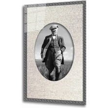 idealizbiz Atatürk Cam Tablo 4 mm Dayanıklı Temperli Cam
