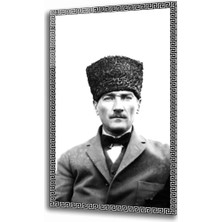 idealizbiz Atatürk Cam Tablo 4 mm Dayanıklı Temperli Cam