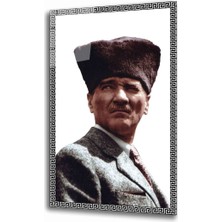 idealizbiz Atatürk Cam Tablo 4 mm Dayanıklı Temperli Cam