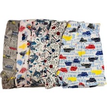 Tutku 0254 Erkek Çocuk Empirme Desenli Boxer 6 Adet