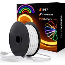 Neon LED Işık 4 Metre 220 Volt Tak Çalıştır Esnek Hortum Şerit LED Aydınlatma