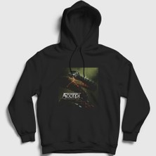 Presmono Unisex Siyah Too Mean To Die Accept Kapüşonlu Sweatshirt
