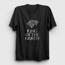 Presmono Unisex Siyah King Game Of Thrones T-Shirt
