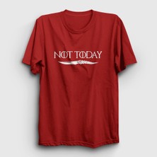 Presmono Unisex Kırmızı Not Today Game Of Thrones T-Shirt