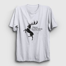 Presmono Unisex Beyaz Baratheon Game Of Thrones T-Shirt