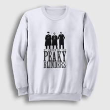 Presmono Unisex Beyaz Order Peaky Blinders Sweatshirt