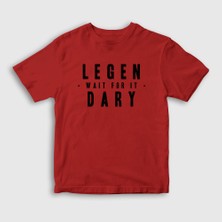 Presmono Unisex Çocuk Kırmızı Legendary How I Met Your Mother T-Shirt