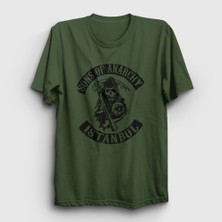 Presmono Unisex Haki Istanbul Sons Of Anarchy T-Shirt