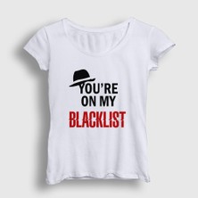 Presmono Kadın Beyaz My The Blacklist T-Shirt