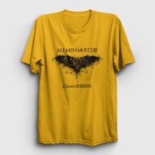 Presmono Unisex Sarı Die Game Of Thrones T-Shirt