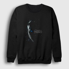 Presmono Unisex Siyah Night King Game Of Thrones Sweatshirt