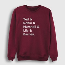 Presmono Unisex Bordo Names How I Met Your Mother Sweatshirt