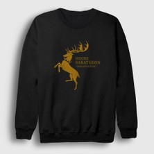 Presmono Unisex Siyah Baratheon Game Of Thrones Sweatshirt