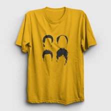 Presmono Unisex Sarı Heads Seinfeld T-Shirt